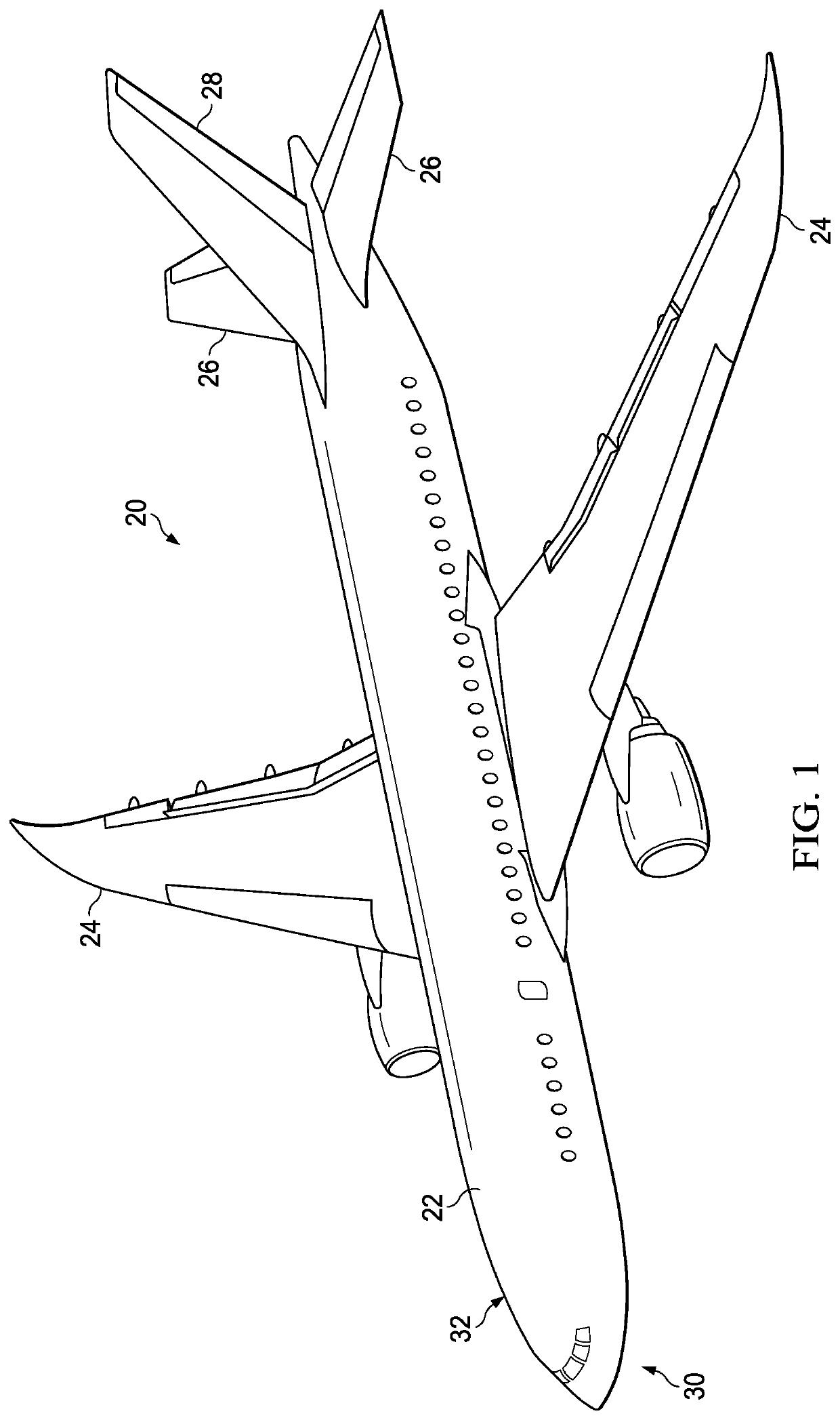 Flat composite panel with tear arrestment and method of making the same