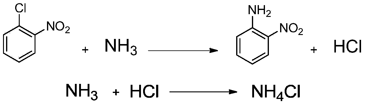 Method for preparing ortho-nitroaniline by high pressure ammonolysis