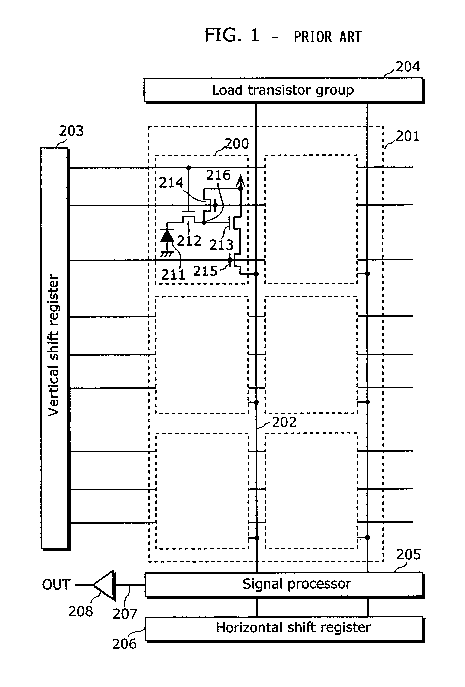 Solid-state imaging device having a punch-through stopper region positioned closer to a signal accumulation region than is an end of the drain region