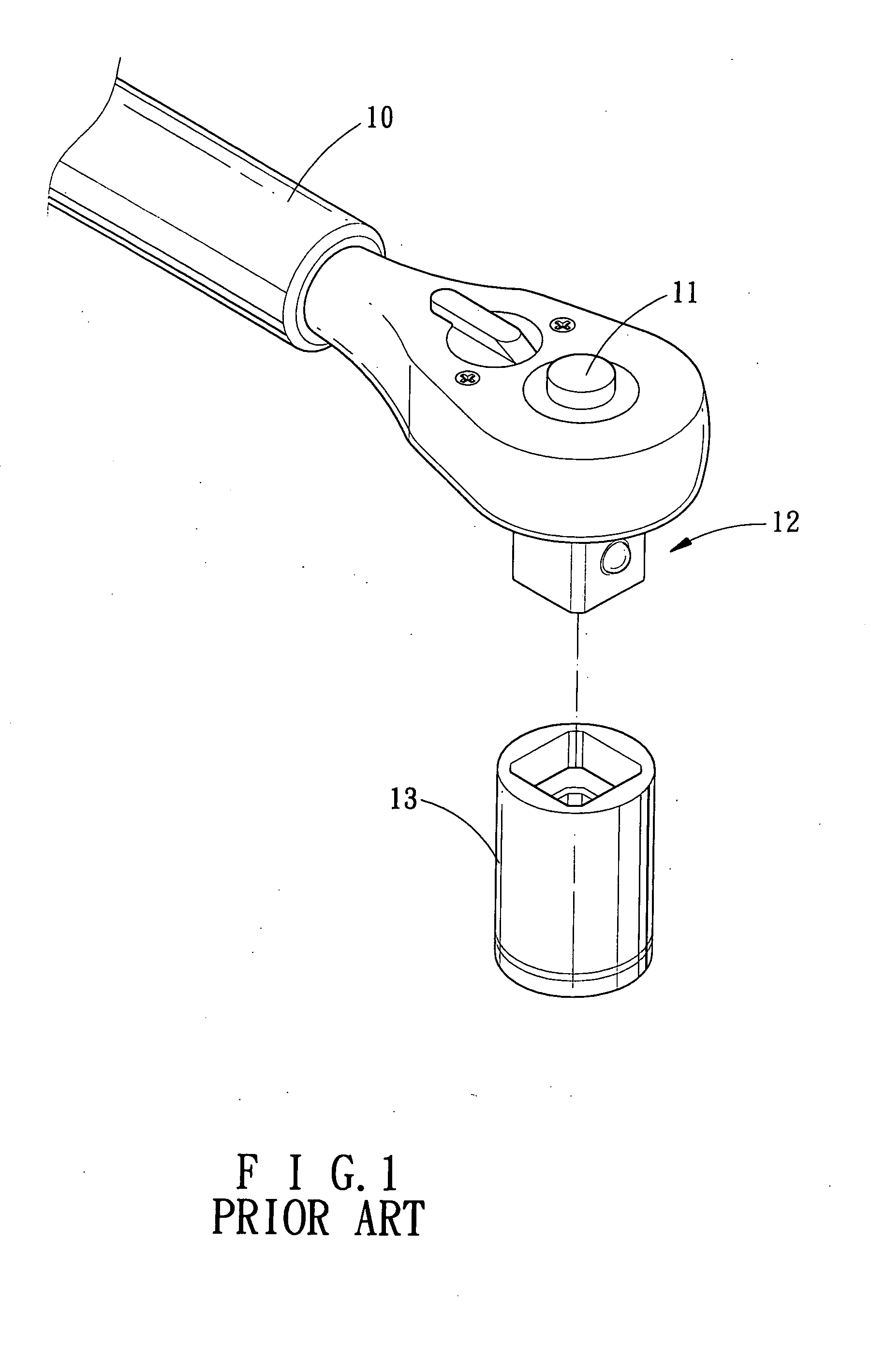 Quick-release socket adapter for a socket wrench