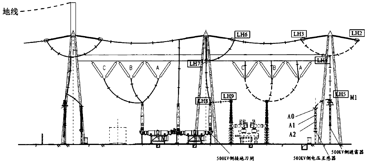 Method of testing dielectric dissipation factor and capacitance without removing high-voltage leads of transformer