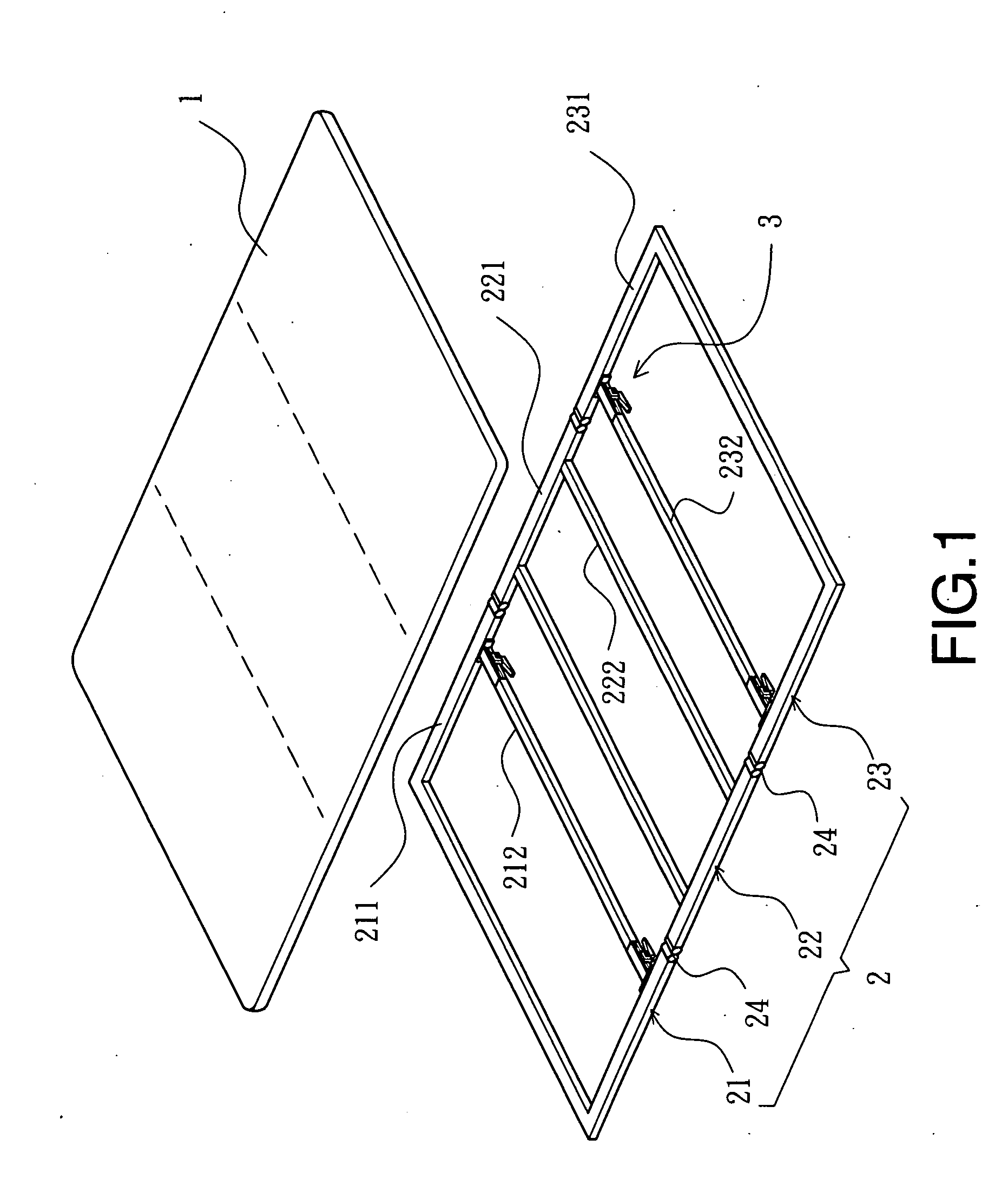 Clamp structure for tonneau cover