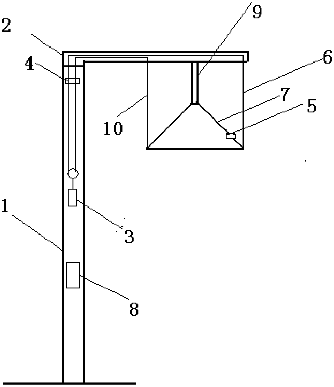 A solar street light system