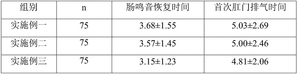 Traditional Chinese medicine composition for promoting intestine peristalsis to expel flatus to prevent intestinal adhesion and preparation method thereof
