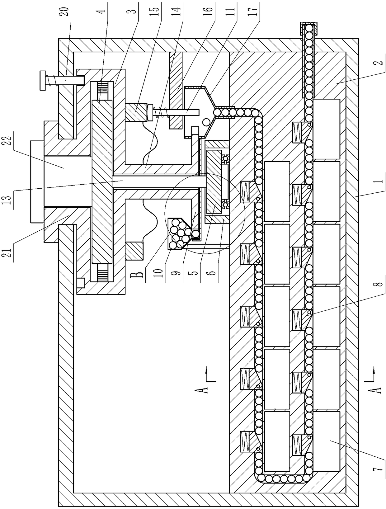 Medical tool quantitative storing and taking device with statistical function