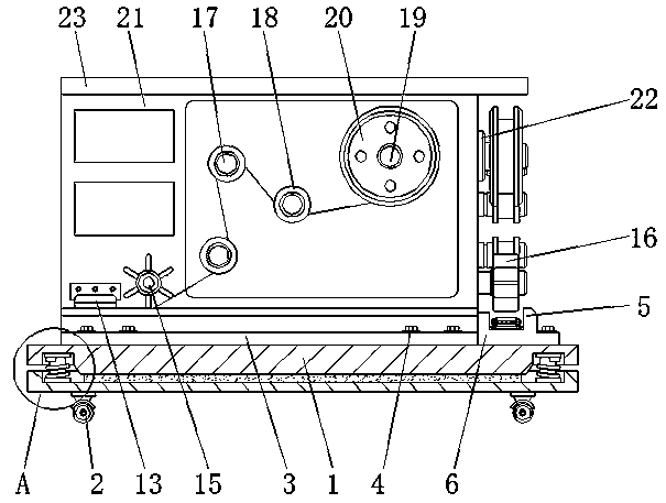 Planar packaging equipment with bearing and steering functions