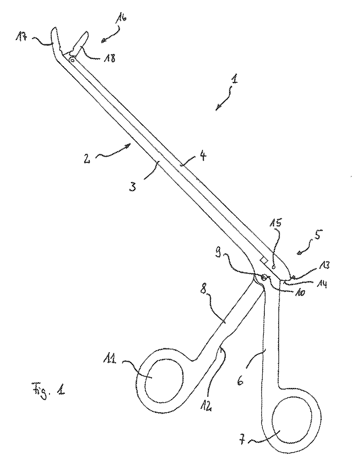 Medical, in particular surgical, sliding-shaft instrument