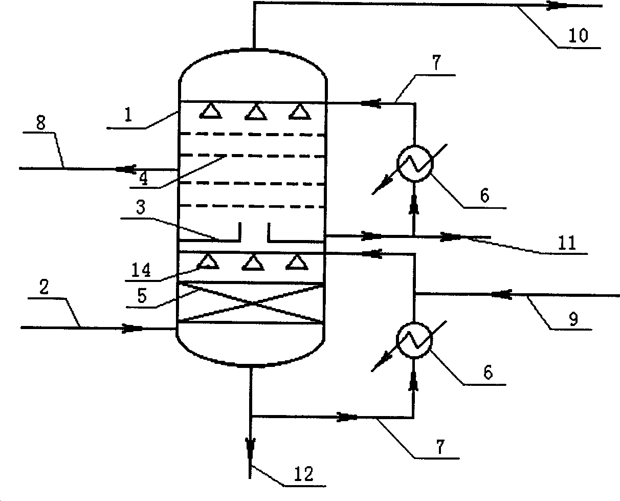 High-recovery quench process of acrylonitrile