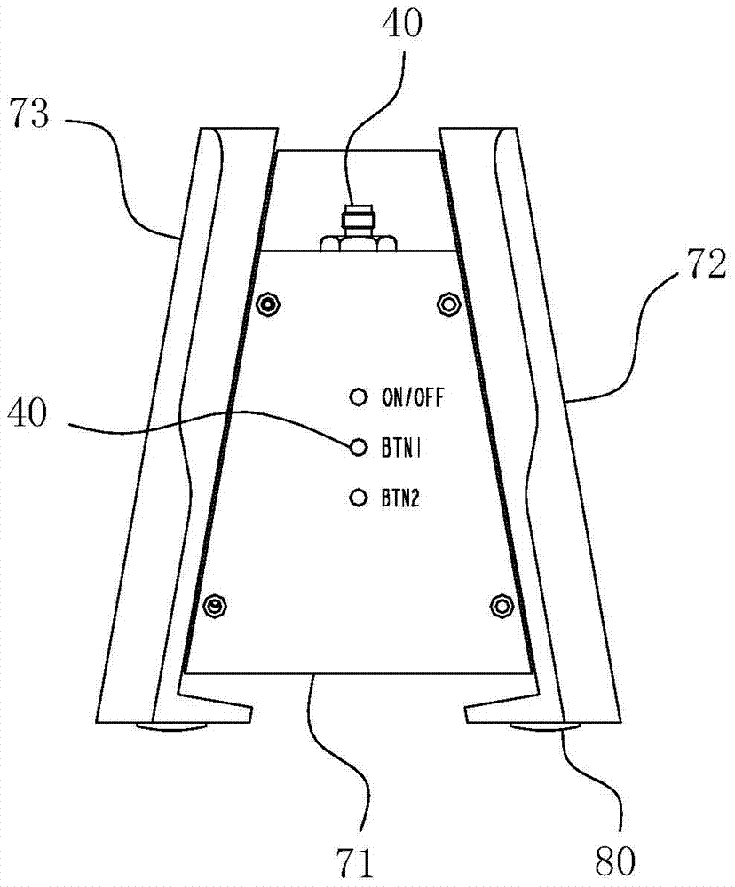 Portable emergency communication command receiving display terminal