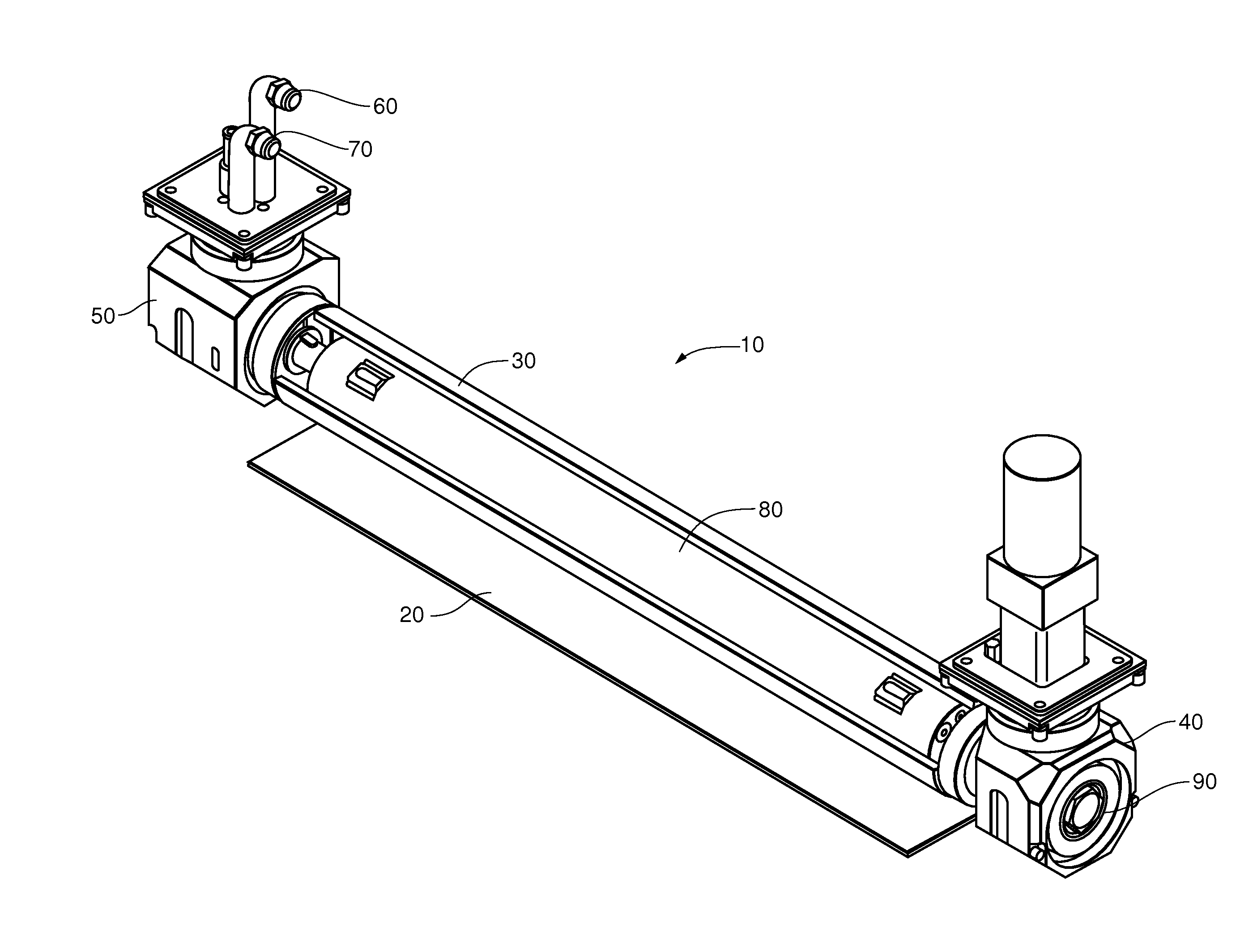 Cylindrical target with oscillating magnet for magnetron sputtering
