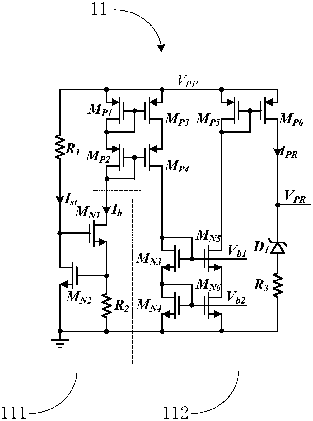 Power management circuit and chip thereof