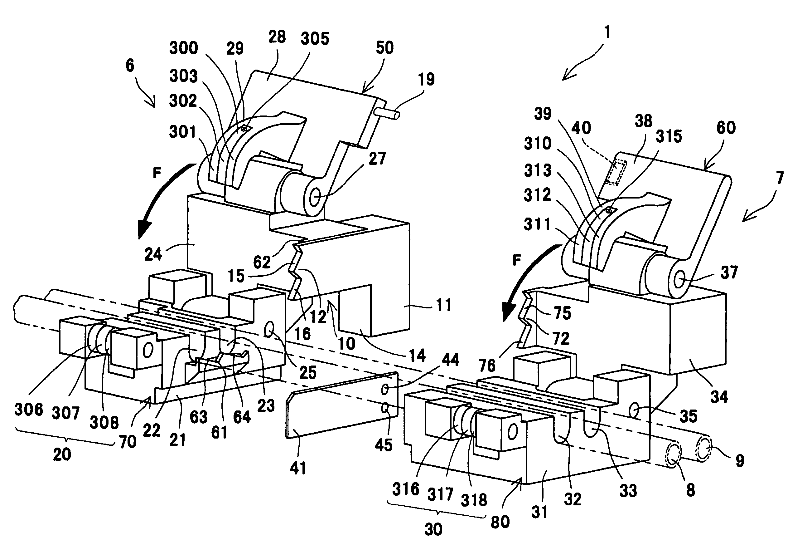 Tube clamp device and tube connection device