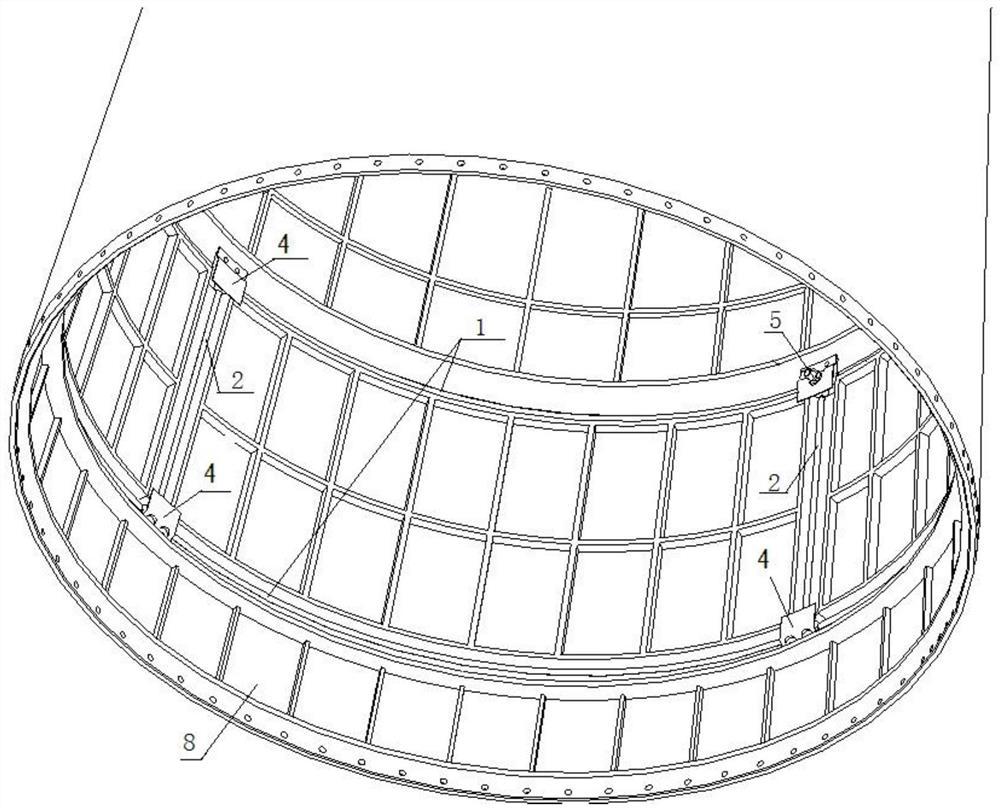 Large-thickness separation structure without weakening groove, stress concentration or protective cover