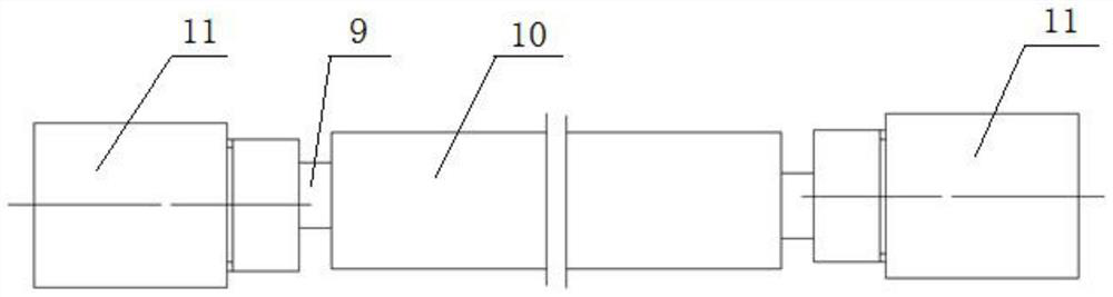 Large-thickness separation structure without weakening groove, stress concentration or protective cover