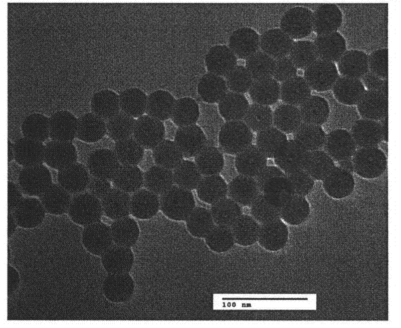 Preparation method of CdTe/CdS/SiO2 composite fluorescent nanoparticle