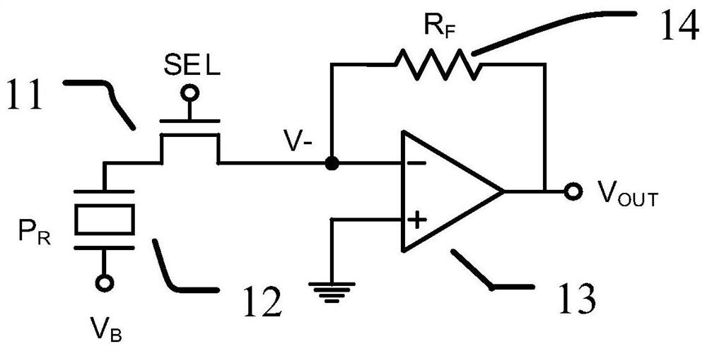 Pressure-sensitive detection circuit, pressure-sensitive detection circuit array, touch panel and detection method