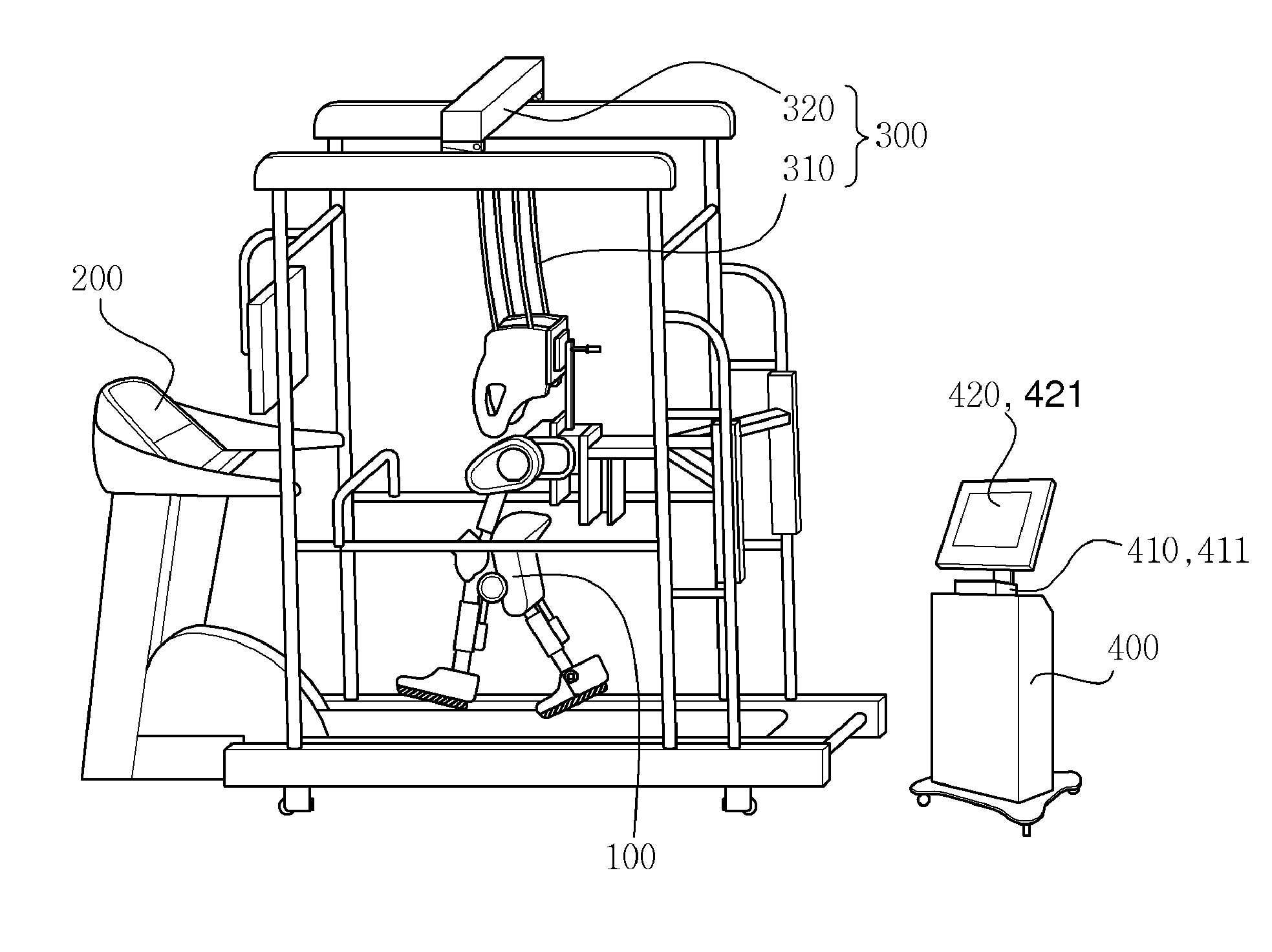Robot for gait training and operating method thereof