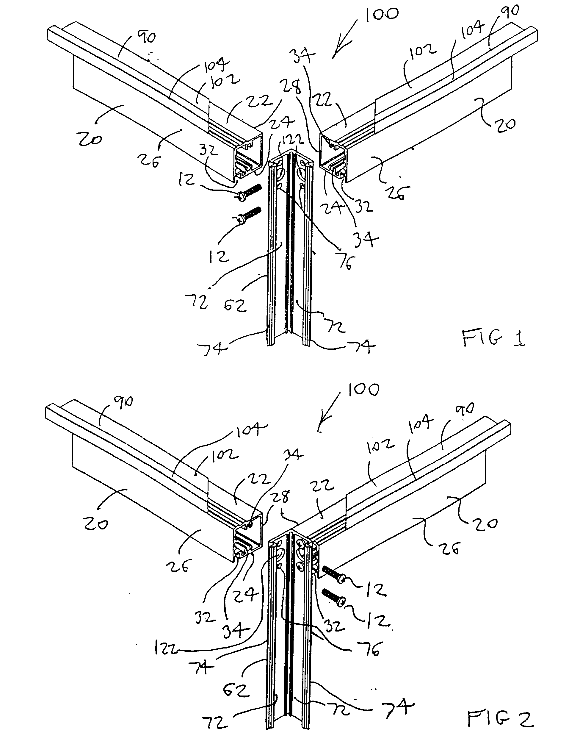 Display case assembly system