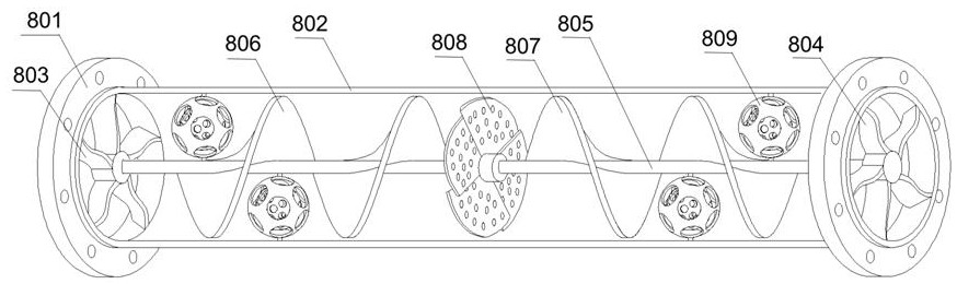 Loop type gas hydrate reaction device and reaction method