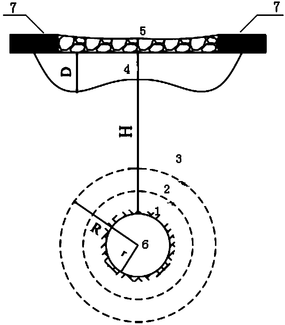 Method for determining thickness of safety top plate in down-traversing gob by tunnel