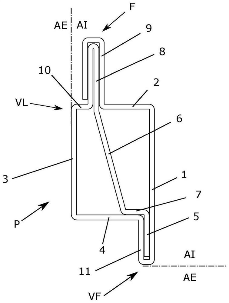 Structural profile for electrical cabinet