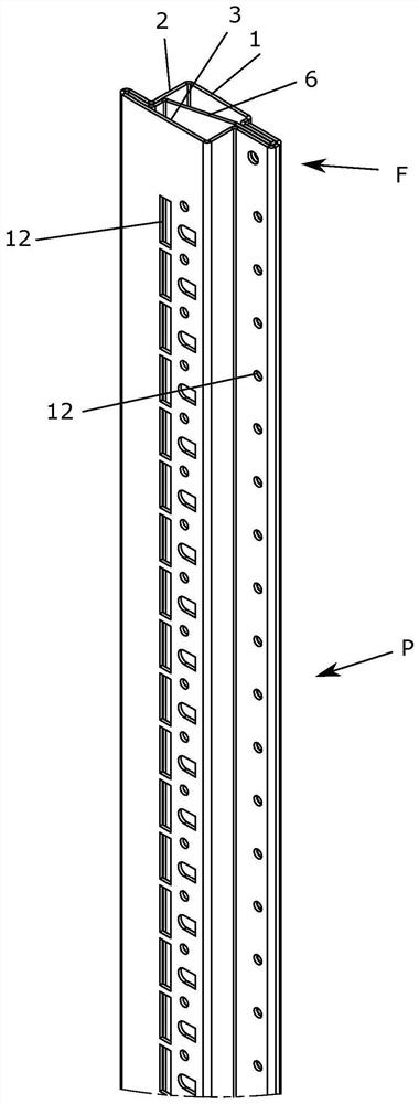 Structural profile for electrical cabinet