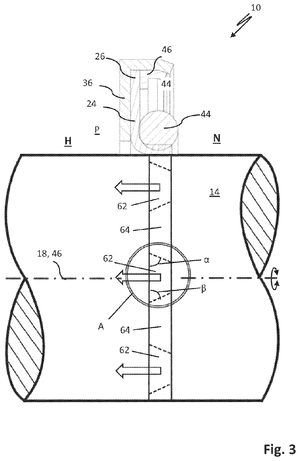 Rotary seal arrangement and rotary seal with recirculation function