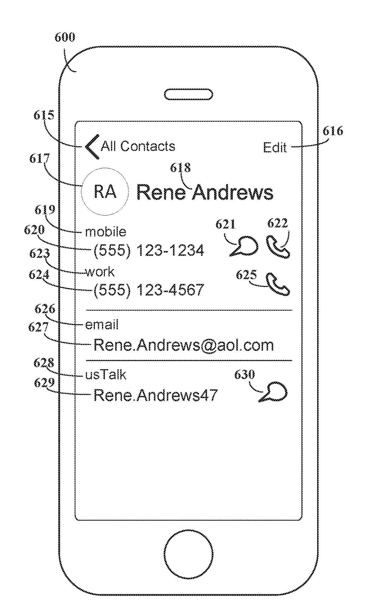 Managing contact information for communication applications