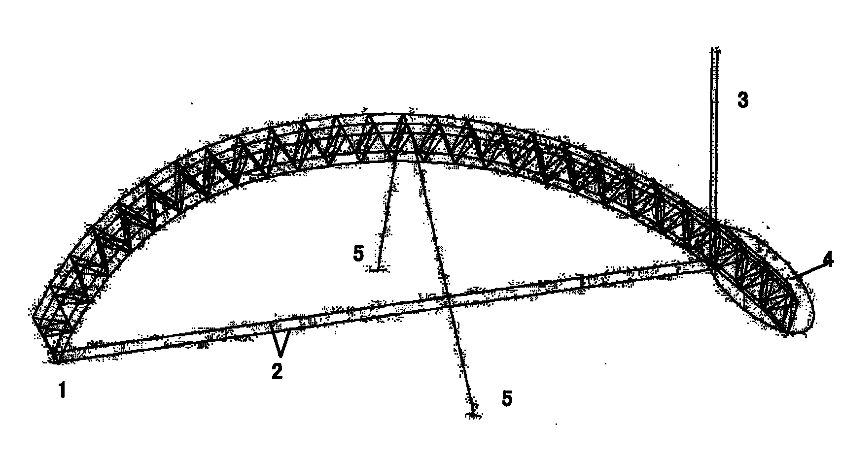 Prestressing method for installing large-span double-layer latticed shell structure