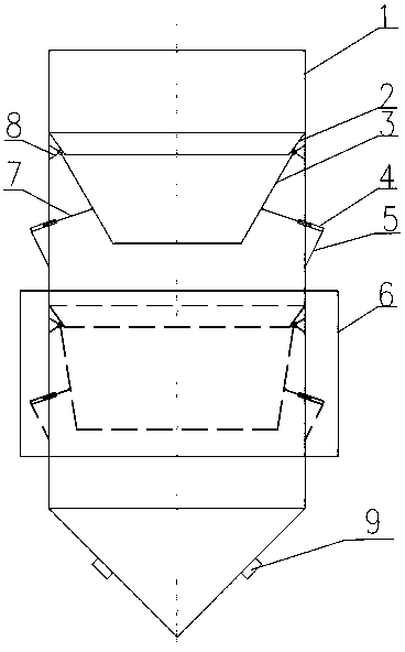 Flowing-assisting material bin with built-in inclination-angle-adjustable baffle mechanisms