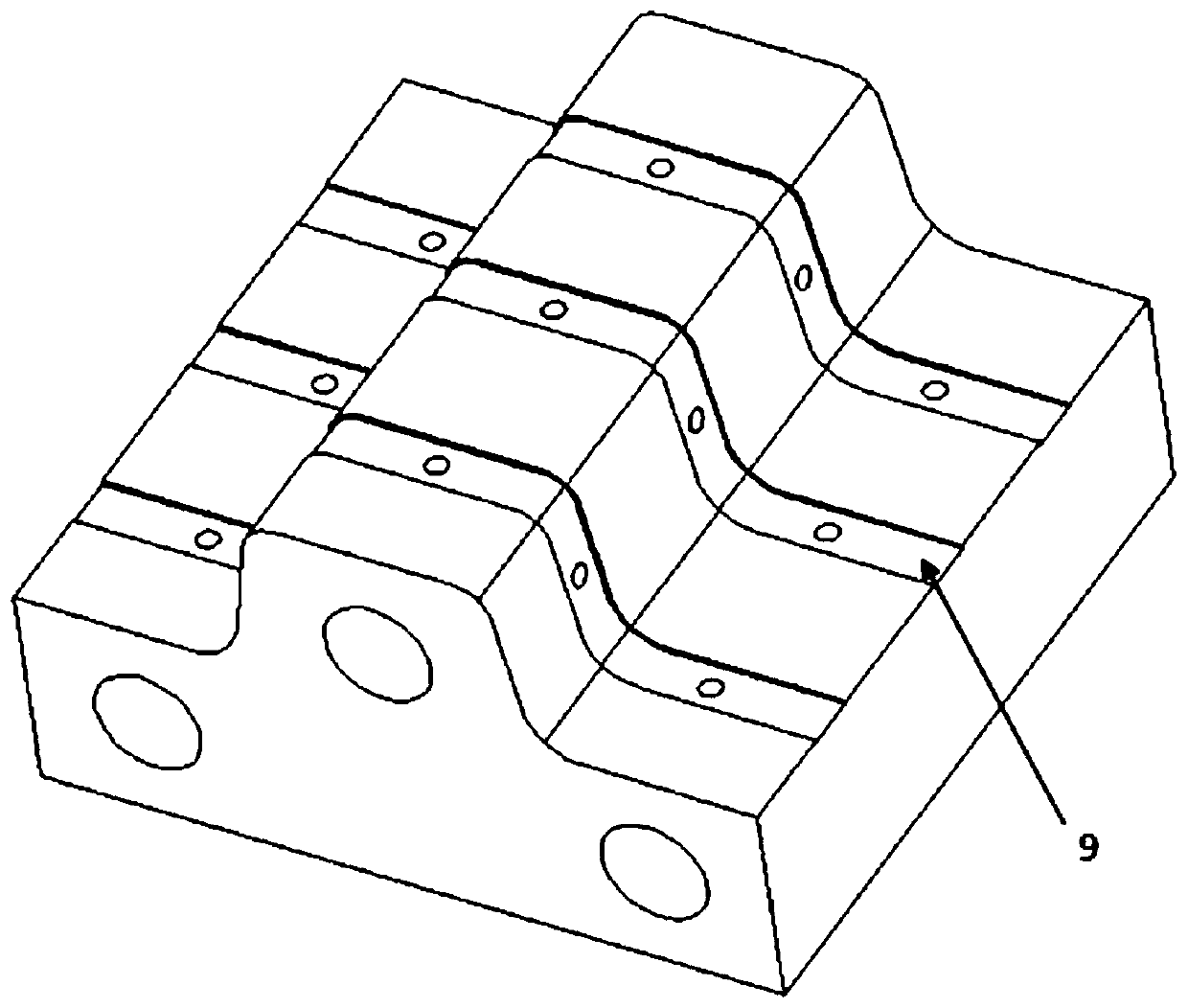 Thermoforming mold cooling process and thermoforming mold thereof