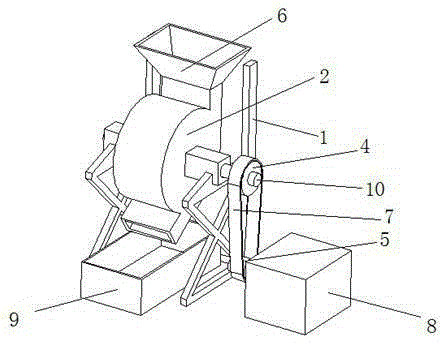 Nut food processing and shell breaking machine