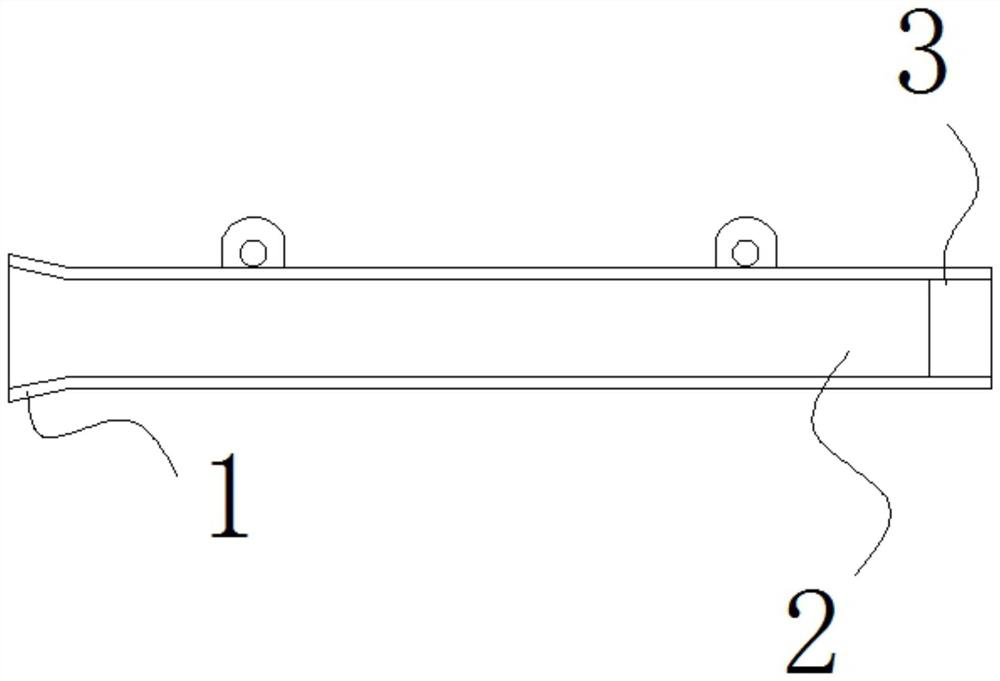 Finished product gathering guide groove for multi-line slitting rolling