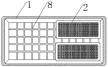 Shallow water tray combination for tobacco seedling cultivating and cultivating method of shallow water tray combination