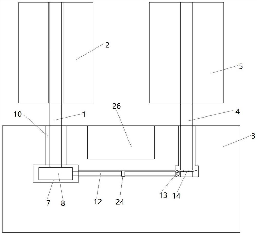 Intelligent anti-resonance and anti-collision fiber plastic landscape flower box for suspension bridge and anti-collision method