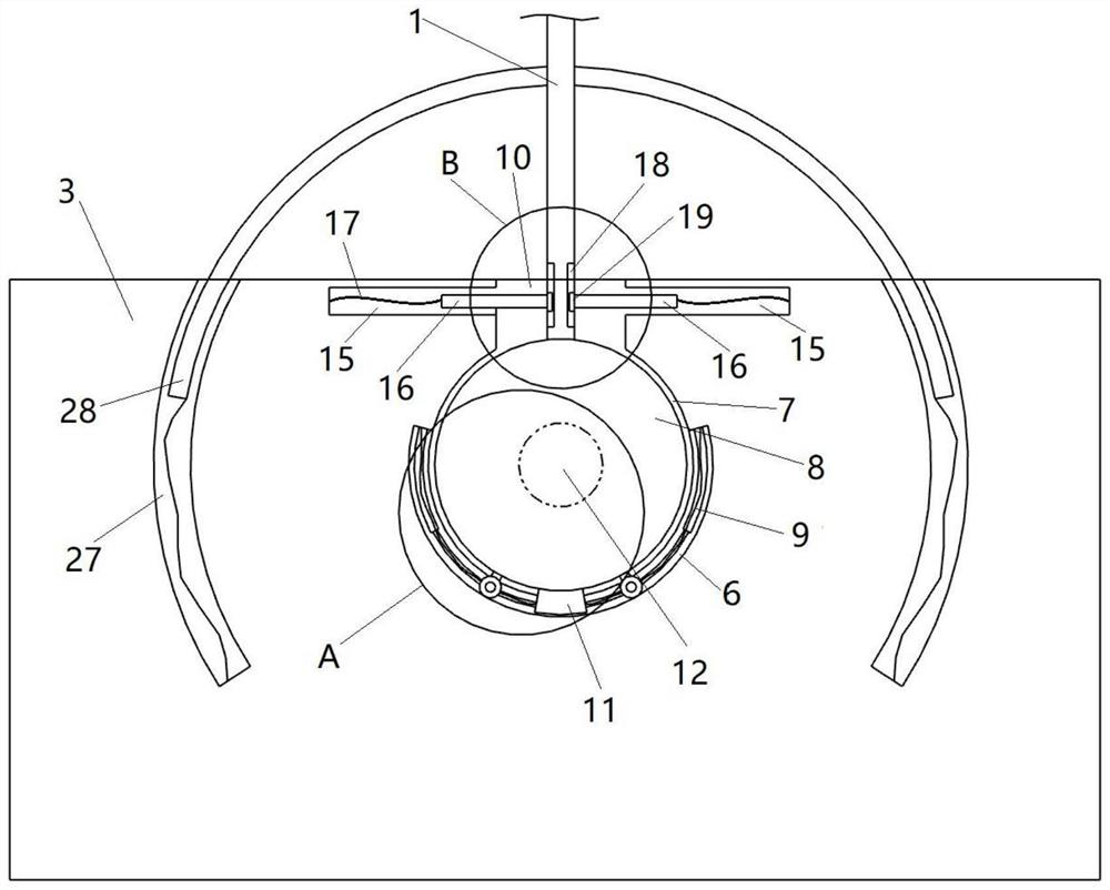 Intelligent anti-resonance and anti-collision fiber plastic landscape flower box for suspension bridge and anti-collision method