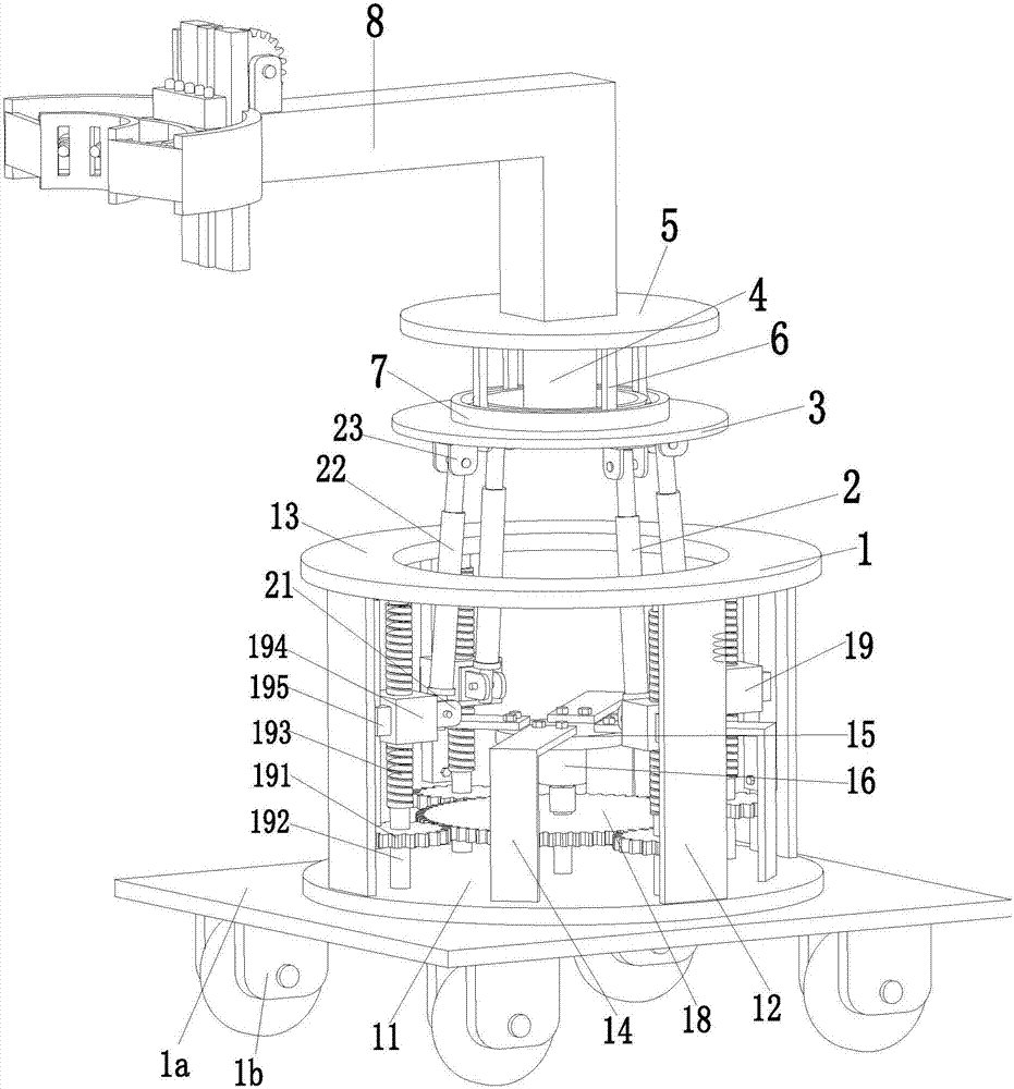 A medical cervical spine massage robot