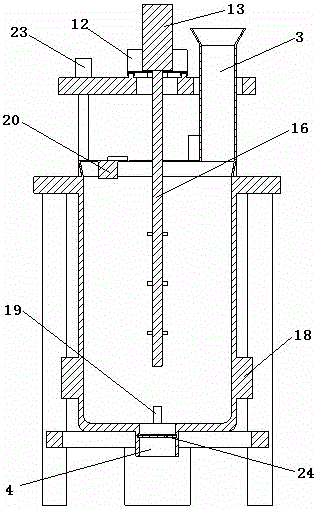 Efficient concrete mixing device used for building