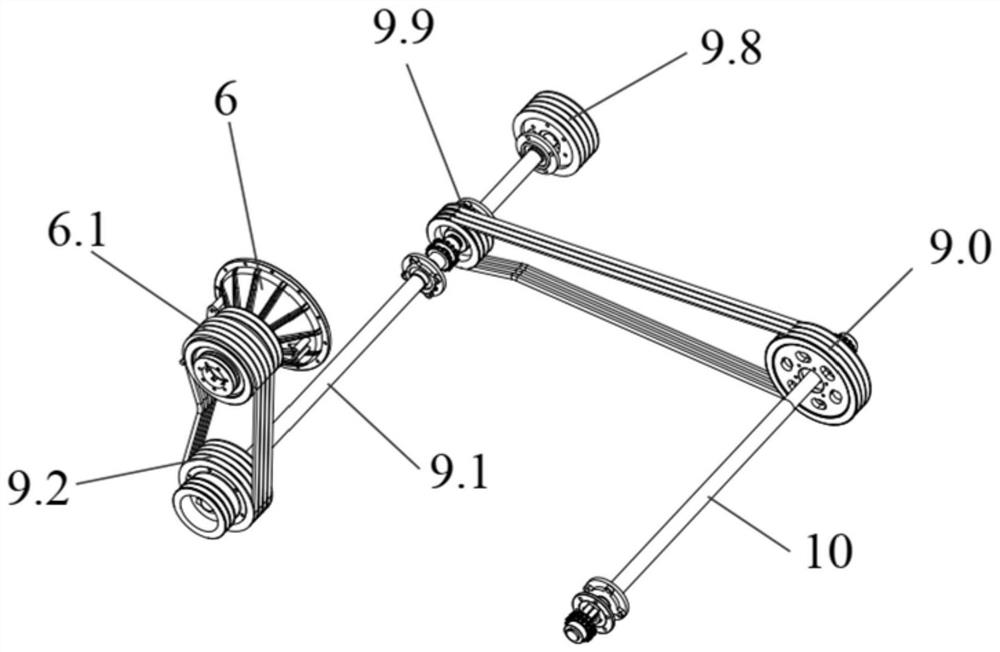 Straw processing system of stalk and ear harvesting type corn harvester