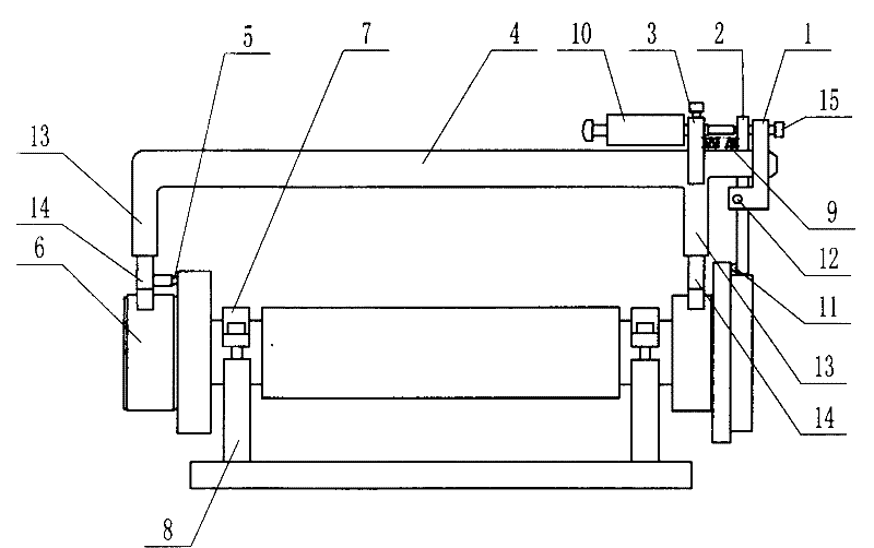 Check tool for measuring axial length of crank shaft and application thereof