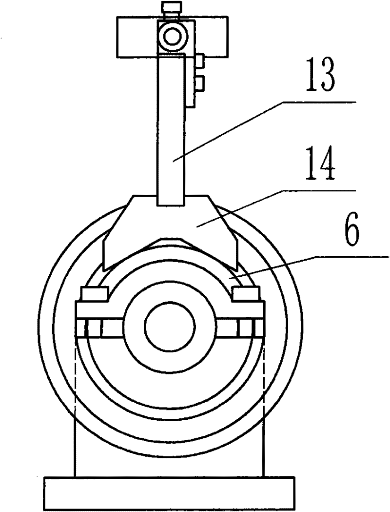 Check tool for measuring axial length of crank shaft and application thereof