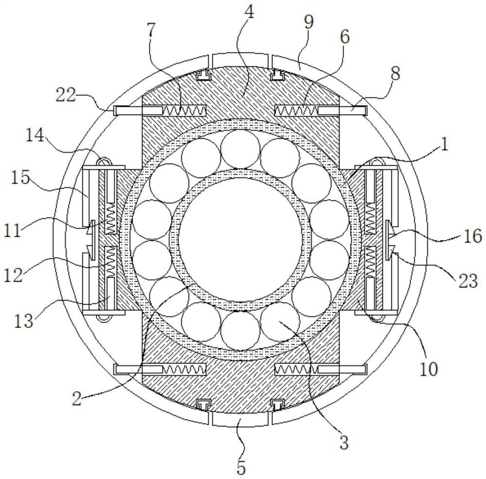 A new wind power main bearing sealing structure