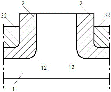 Groove-type MOS Schottky rectifier with deep grooves and T-POLY structure and manufacturing method thereof