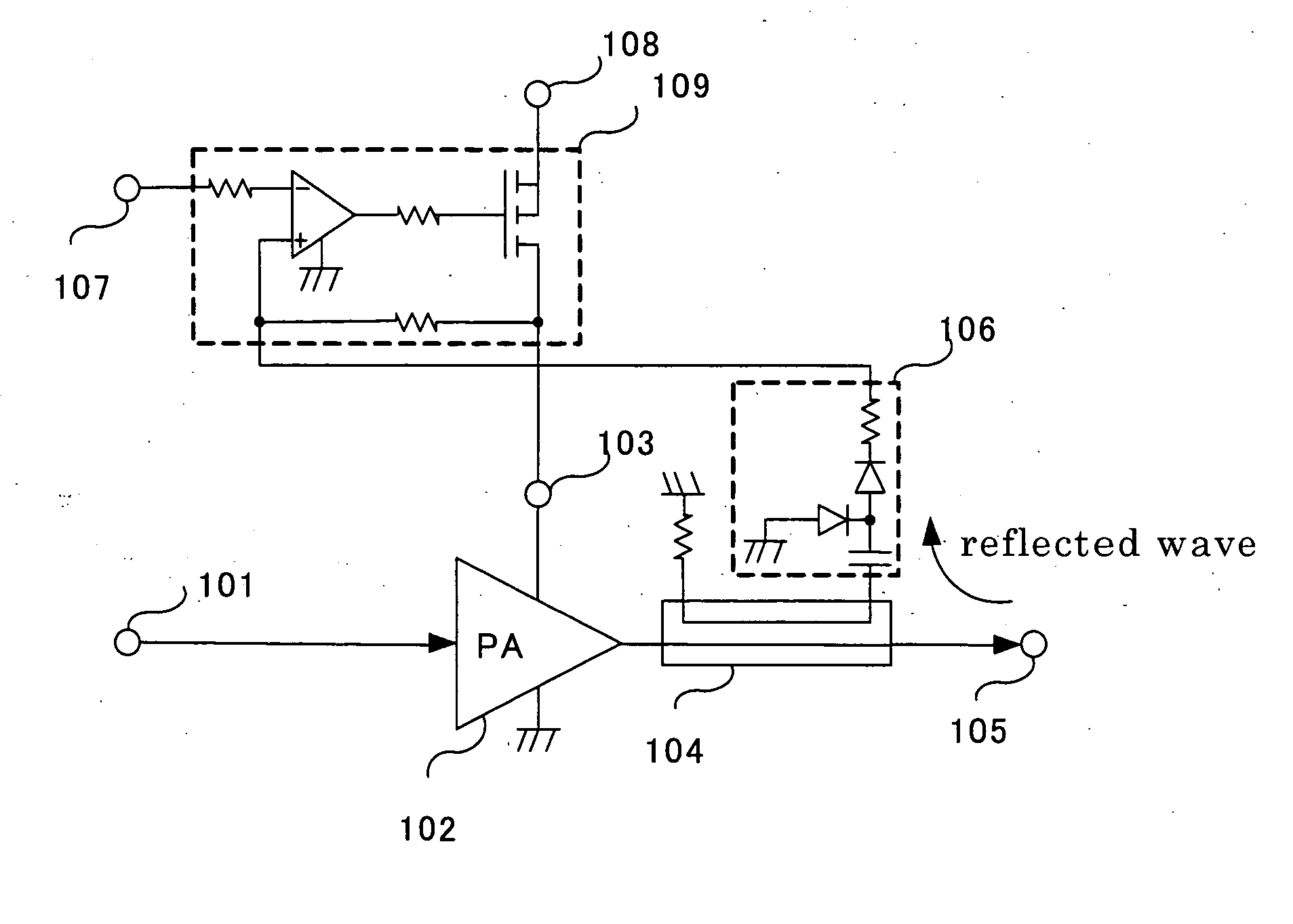 Protection circuit for power amplifier