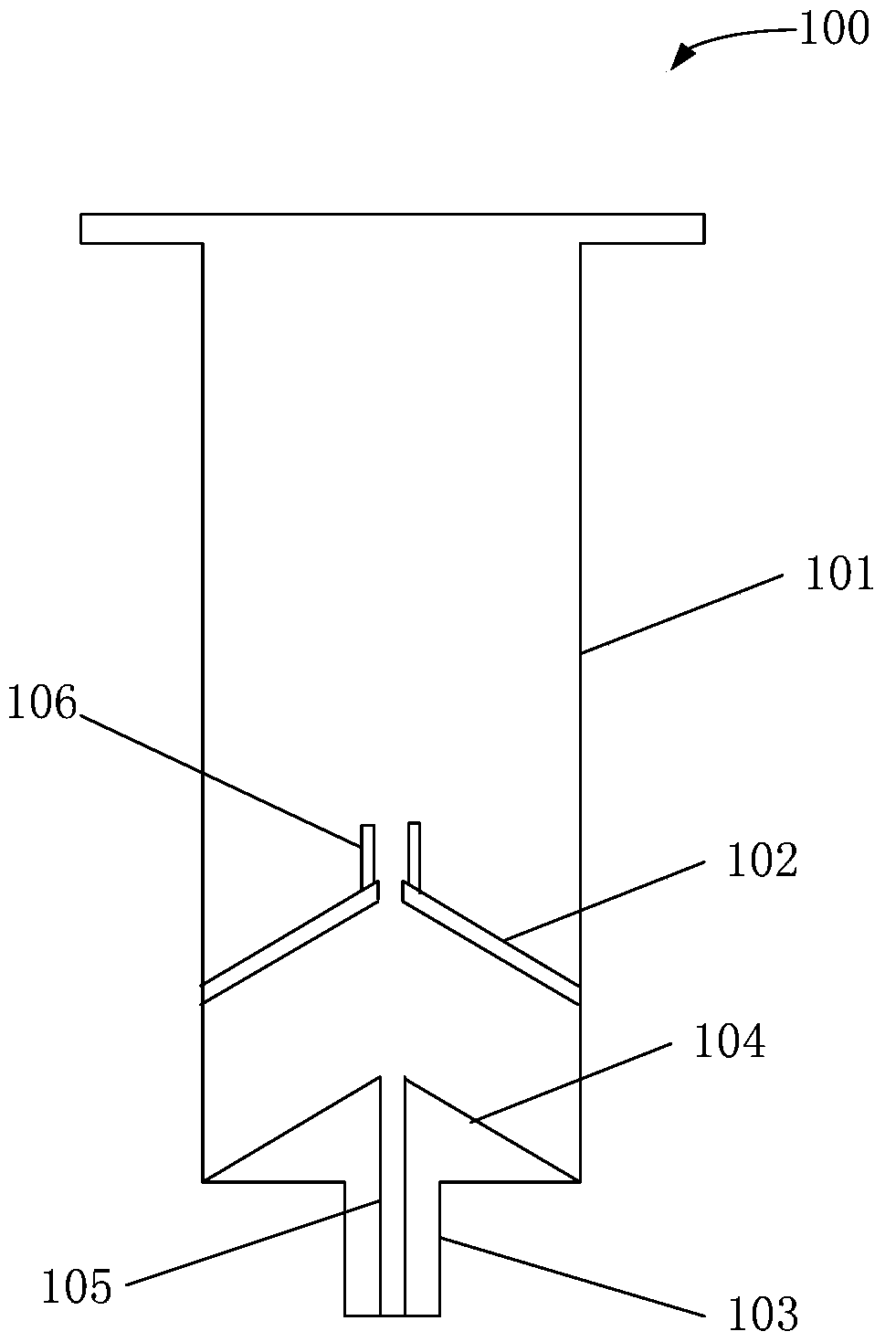 A double sleeve centrifugal syringe