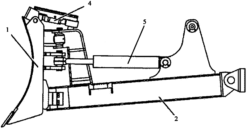Bulldozer and bulldozer universal shovel mechanism