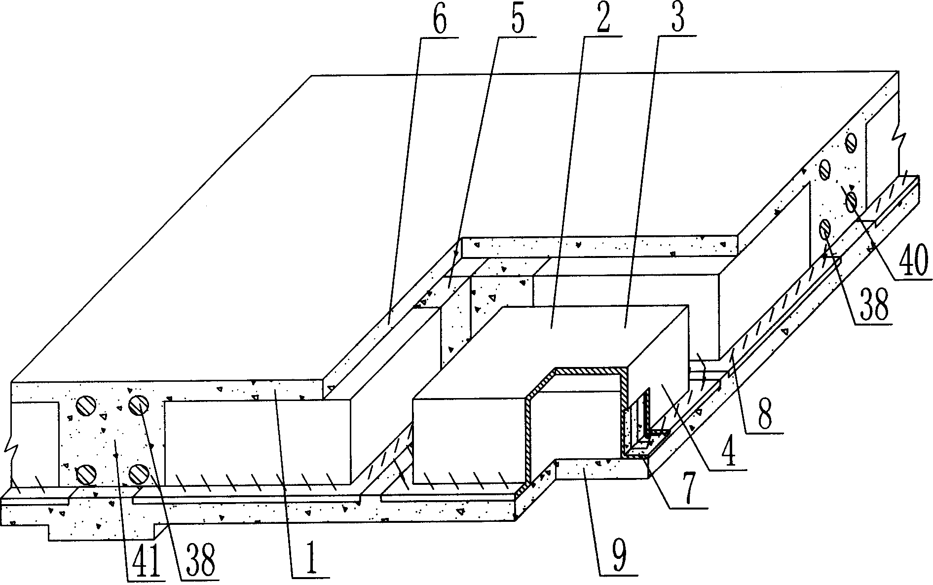 In-situ concrete plate