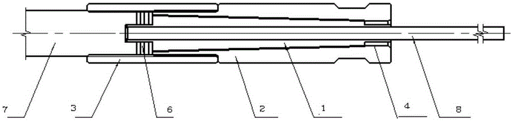 Simple carbon fiber composite circular rod body joint