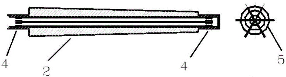 Simple carbon fiber composite circular rod body joint