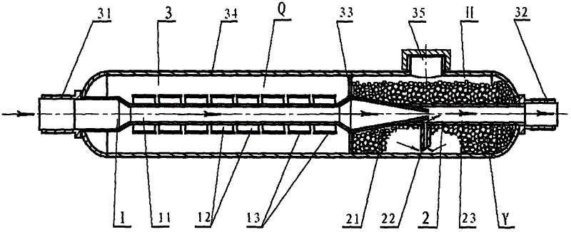 Magnetization, anti-scaling and scale removing treater for flowing water